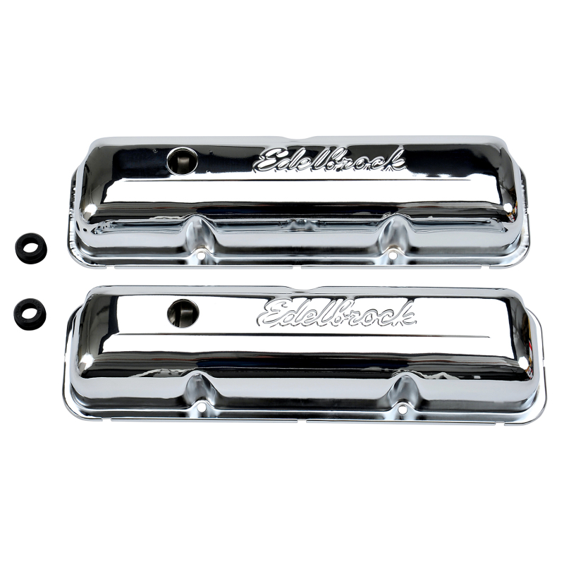 Edelbrock Valve Cover Signature Series Ford 1958-1976 FE V8 Chrome - 4462