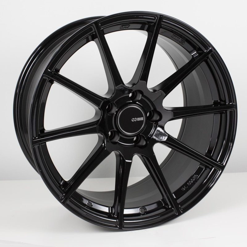 Enkei 499-880-6540BK TS-10 18"x8" Wheel, 5x114.3 Bolt Pattern - Gloss Black NEW
