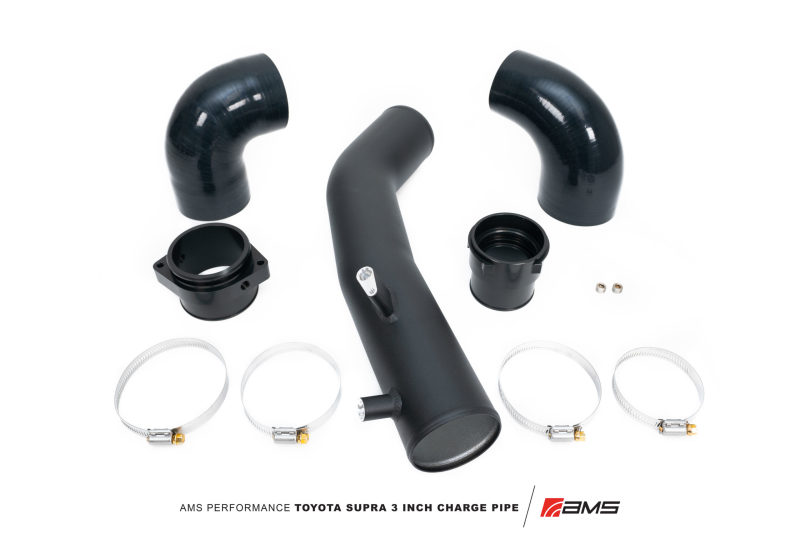 AMS Performance fits 2020+ Toyota Supra A90 Aluminum 3in Charge Pipe Kit - AMS.38.09.0001-1