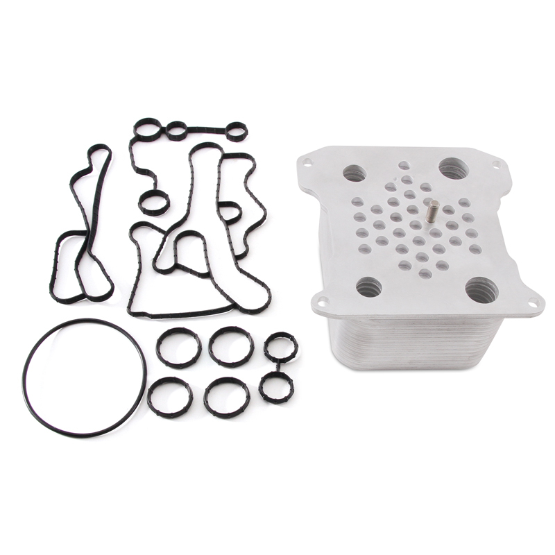 Mishimoto 08-10 Ford 6.4L Powerstroke Replacement Oil Cooler Kit - MMOC-F2D-08