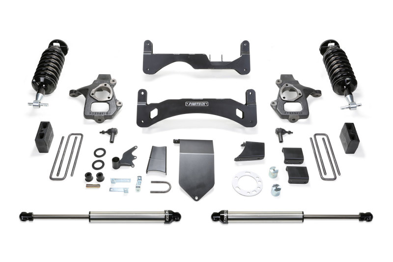 Fabtech fits  14-18 GM C/K1500 P/U w/oE Alm Or Stmp Stl UCA 6in Perf Sys G2 w/Dl 4.0 & 2.25 - K1086DL