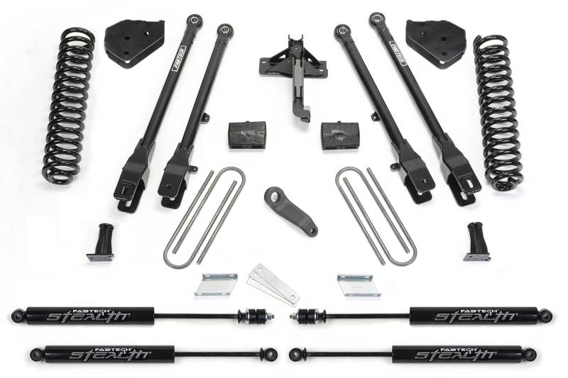 Fabtech fits  17-21 Ford F250/F350 4WD Diesel 6in 4Link Sys w/Coils & Stealth - K2219M