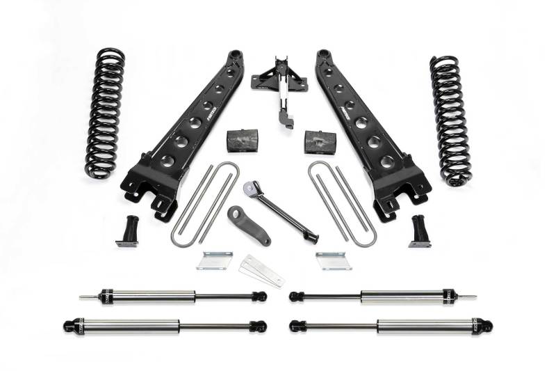 Fabtech fits  17-21 Ford F250/F350 4WD Gas 4in Rad Arm Sys w/Coils & Dlss Shks - K2253DL