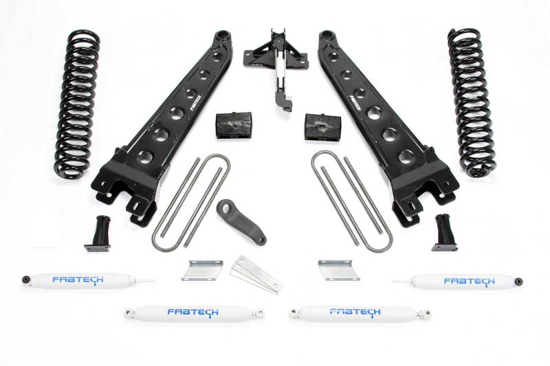 Fabtech fits  17-21 Ford F250/F350 4WD Gas 6in Rad Arm Sys w/Coils & Perf Shks - K2256