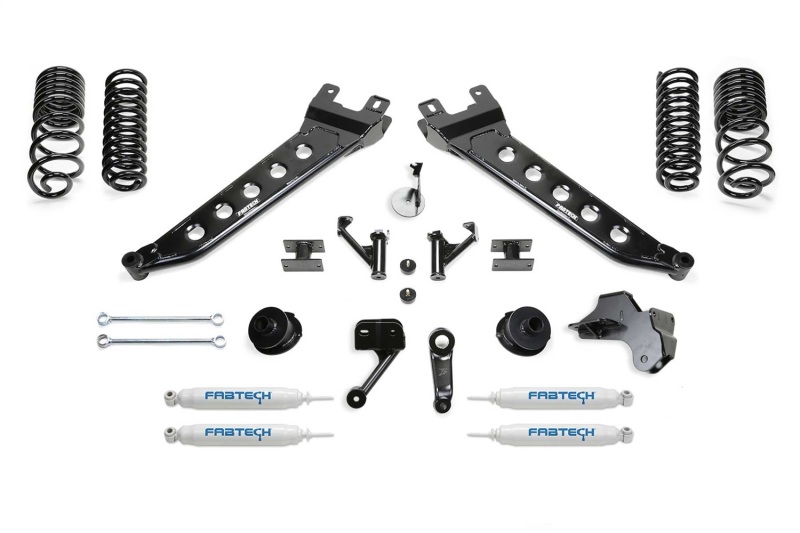 Fabtech K3180 5" Radius Arm Lift Kit w/Coil Spacers Dirt Logic 2.25 Shocks NEW
