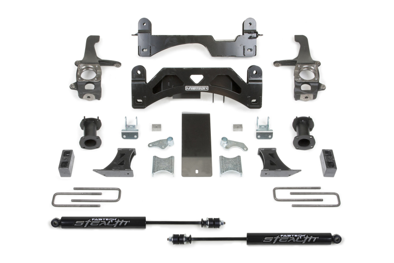 Fabtech K7054M 6" Basic System w/ Coilover Spacers & Rear Stealth Shocks NEW