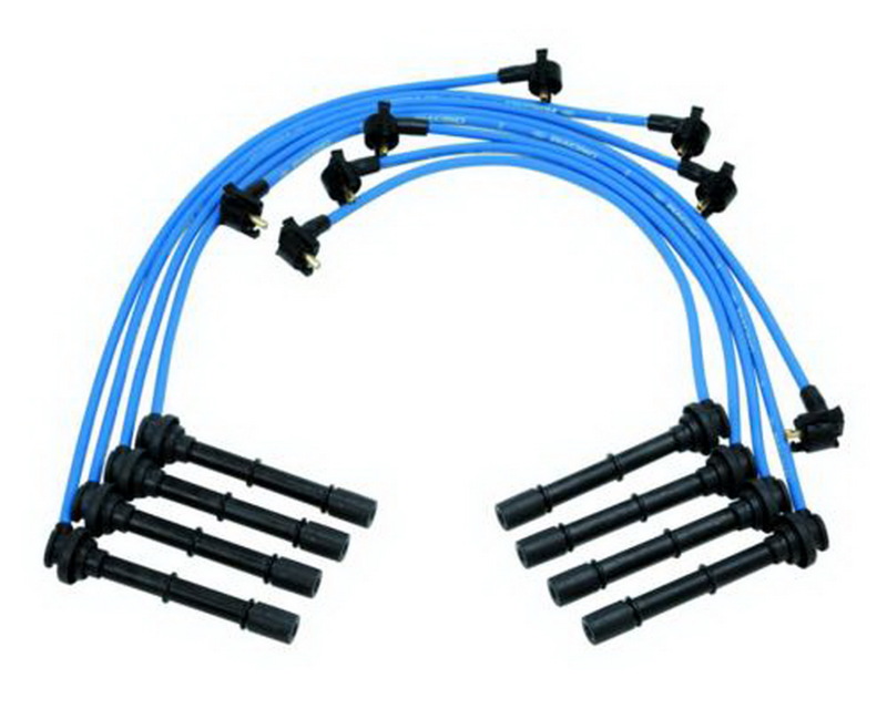 Ford Racing M-12259-T462 9mm Ignition Wire Set 45 Deg. Boot Blue