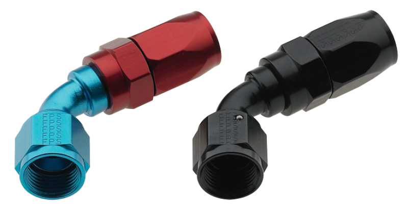 FRAGOLA 226004-BL -4 AN 60 Degree Hose End Fitting Aluminum Black