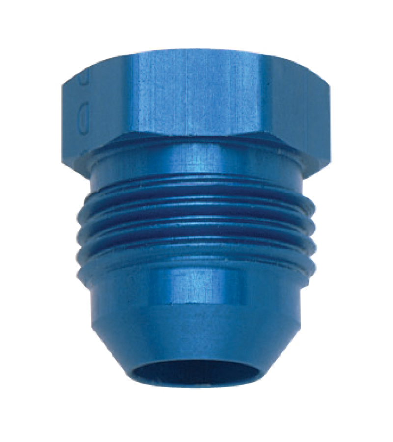 FRAGOLA 480604 -4 AN Hose Fitting Flare Plug Aluminum Blue