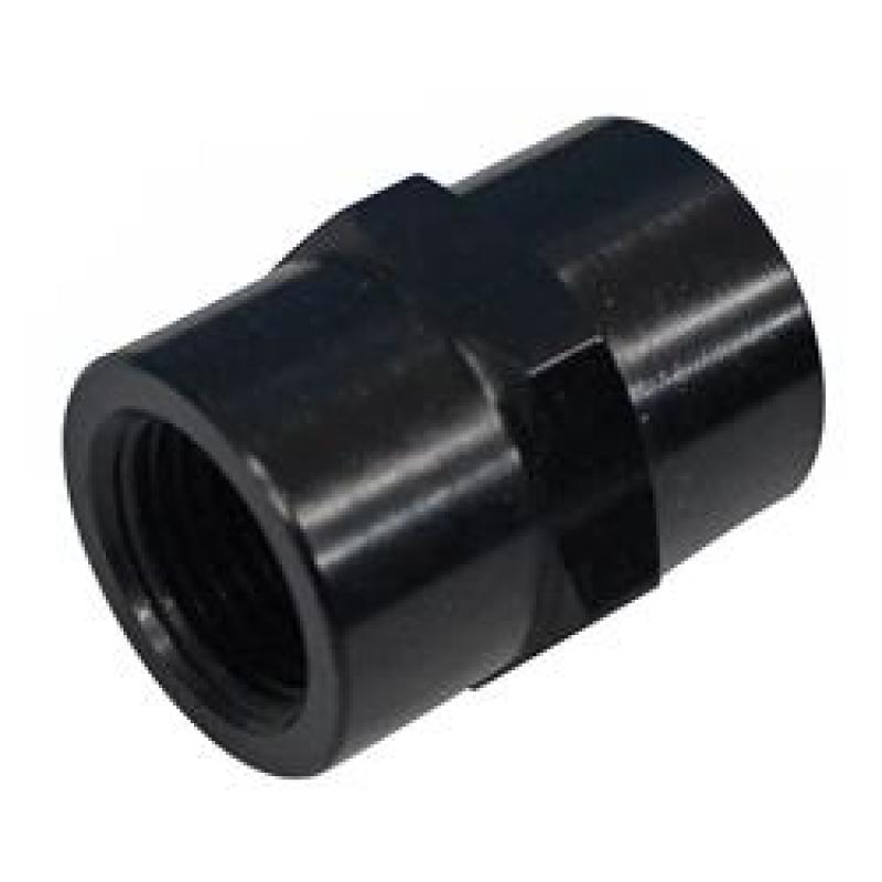 Fragola 1/4 FPT Coupler - Black - 491002-BL