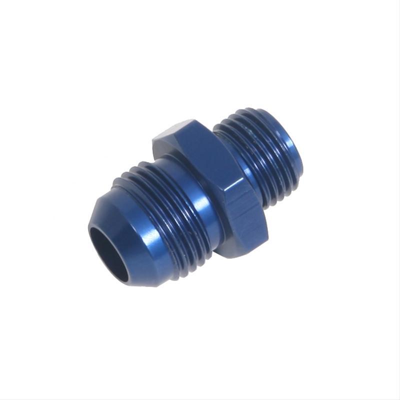 FRAGOLA 491965 Fitting Adapter -8AN to 1-20 Male; Rochester Aluminum Blue