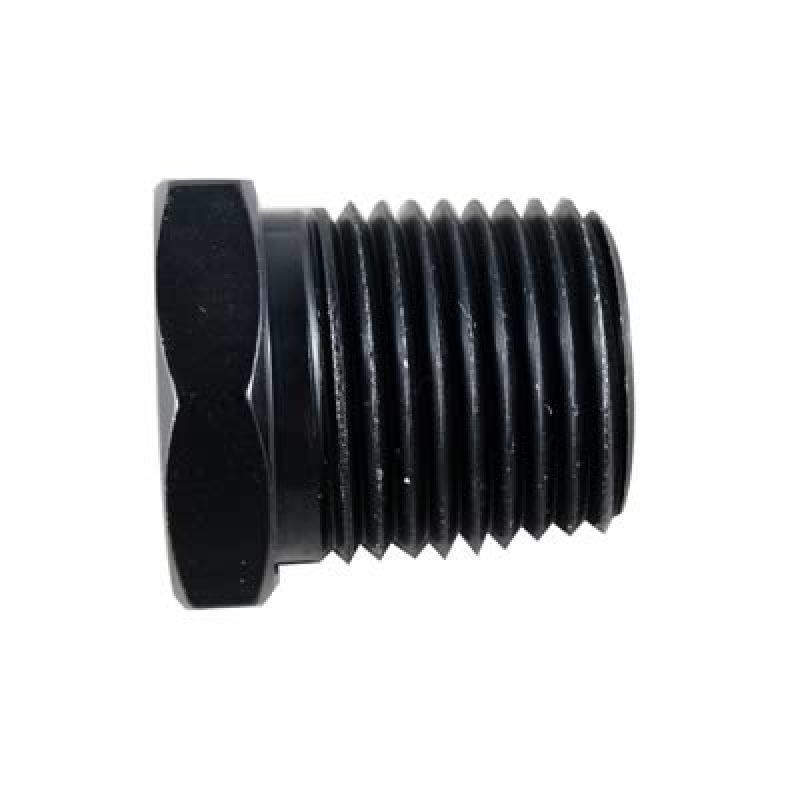 FRAGOLA 493301-BL Hex Pipe Plug Fitting Adapter 1/8 NPT Male Aluminum Black