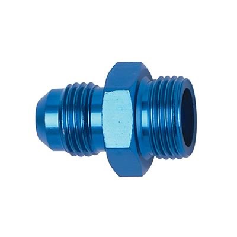 FRAGOLA 495105 10 AN Male; SAE O-ring side: 3/4-16(8) Radius Fitting Blue