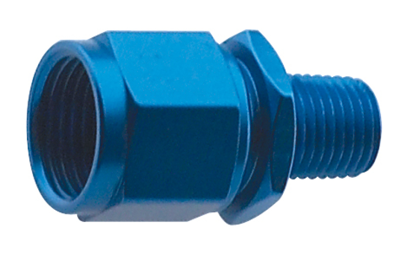 FRAGOLA 499308 -8 AN Female Swivel to 3/8 NPT Male Pipe Aluminum Blue