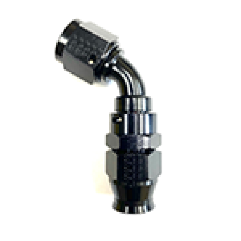 FRAGOLA 686012-BL 60 Degree Hose End Fitting Adapter -12 AN Aluminum Black