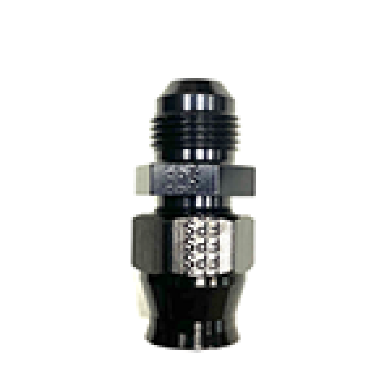 FRAGOLA 892005-BL Tube Adapter Fitting -6 AN Male to 5/16" O.D. Aluminum Black