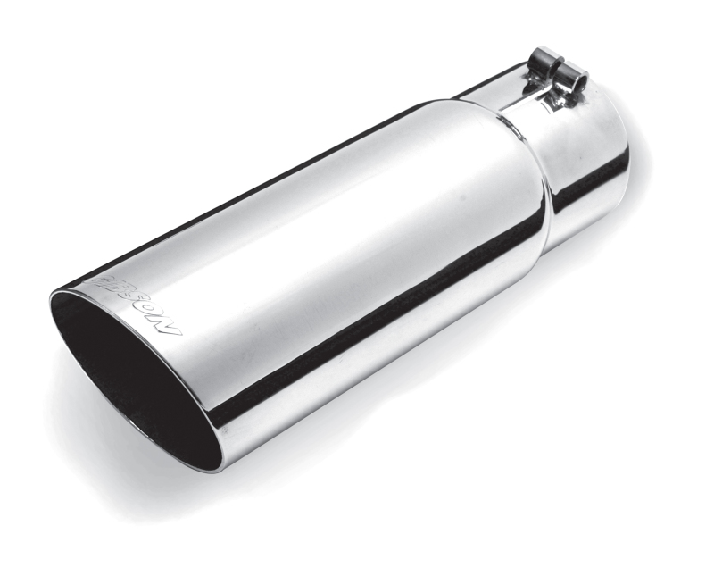 Gibson 500372 Stainless Steel Single Wall Angle Exhaust Tip - Universal