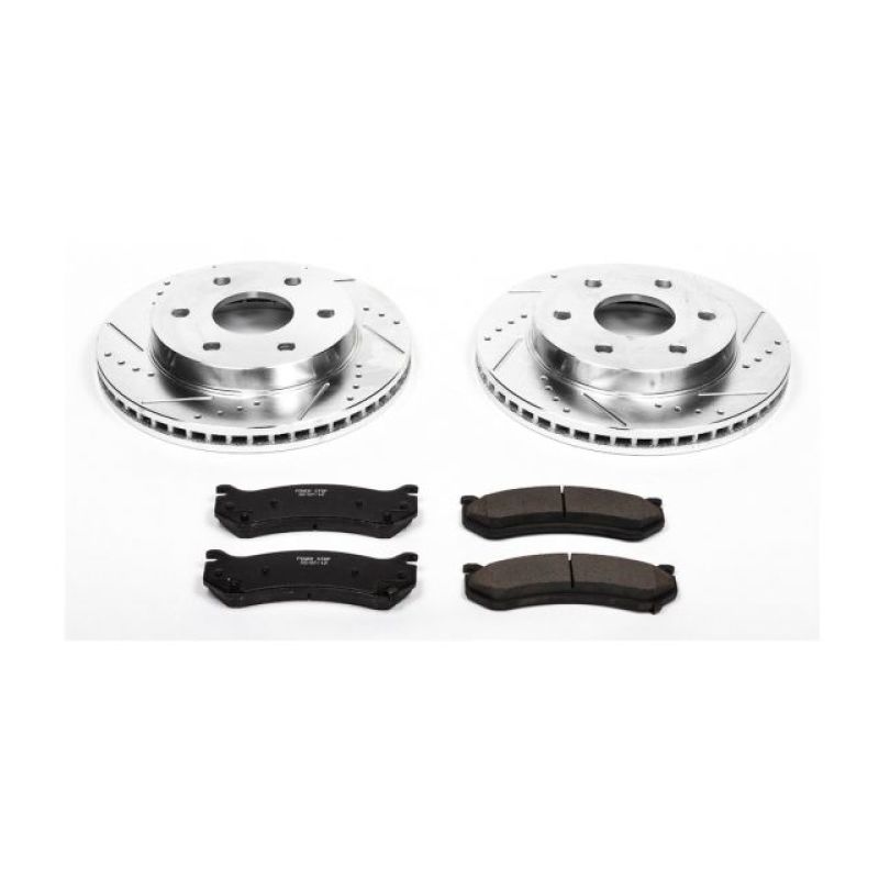 Power Stop K2009 Disc Brake Pad And Rotor Kit Front For 07 Sierra 1500 5.3