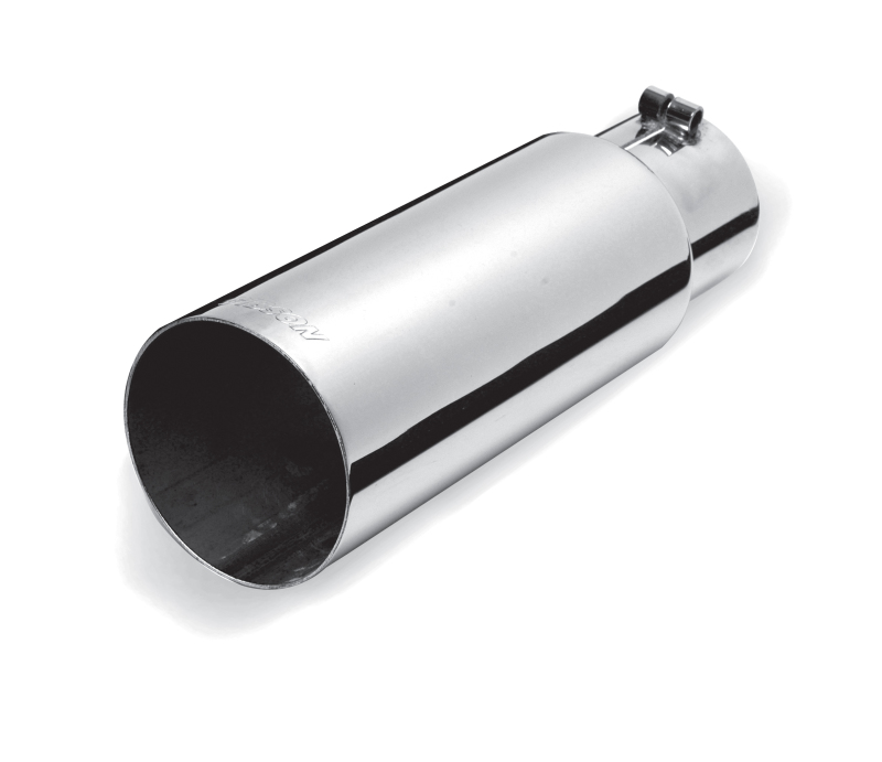 Gibson 500382 Stainless Steel Single Wall Straight Exhaust Tip - Universal