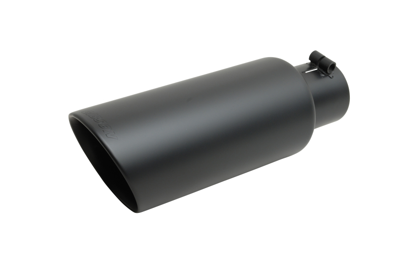 Gibson 500419-B Black Ceramic Double Walled Angle Exhaust Tip - Universal