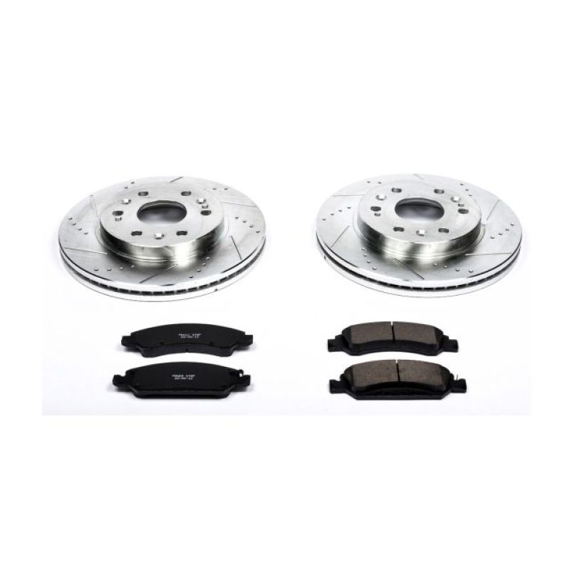 Power Stop K2069 Disc Brake Pad And Rotor Kit Front For 19 Sierra 1500 5.3