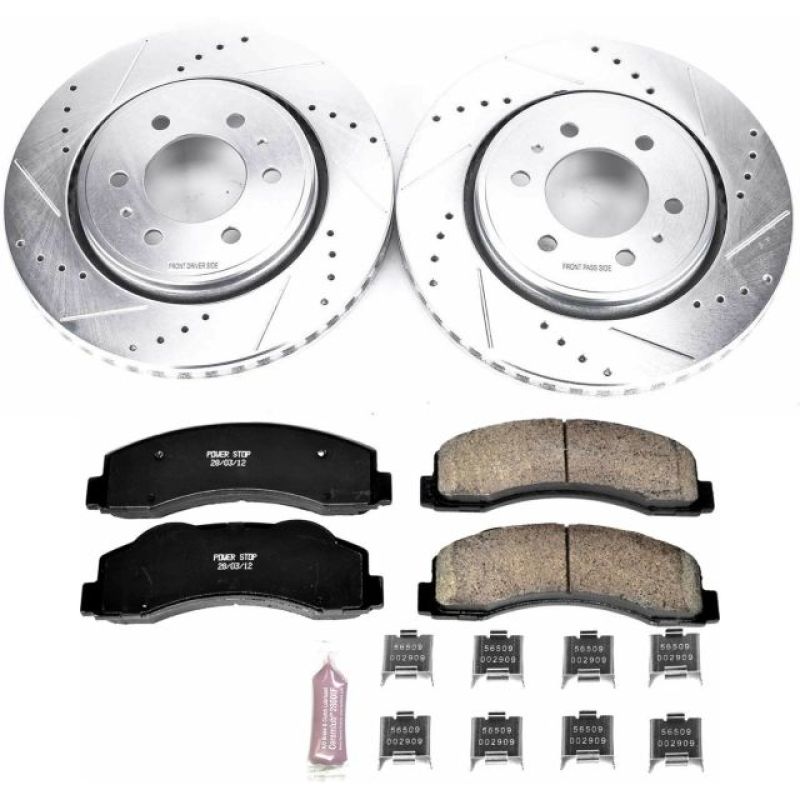 Power Stop K3167 Z23 Evolution Brake Kit Front NEW