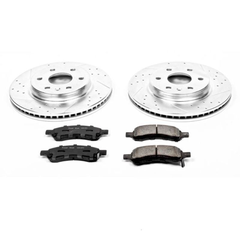 Power Stop K4657 Z23 Evolution Brake Kit Front NEW