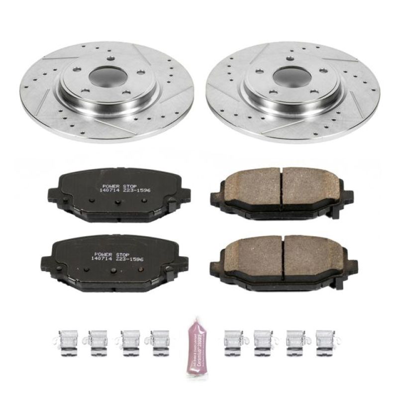 Power Stop K5961 Z23 Evolution Sport Brake Kit For 12-13 Dodge Journey 2.4L NEW - K5961