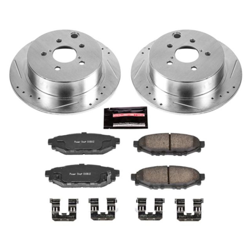 Power Stop K6107 Z23 Evolution Sport Brake Kit Rear For 12-19 Impreza NEW - K6107