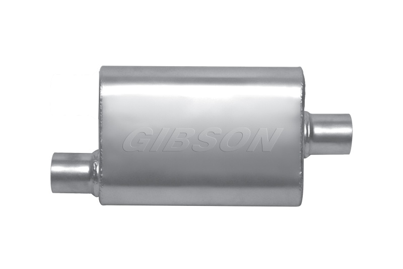 Gibson Performance BM0100 MWA Stainless Steel Offset/Center Oval Muffler