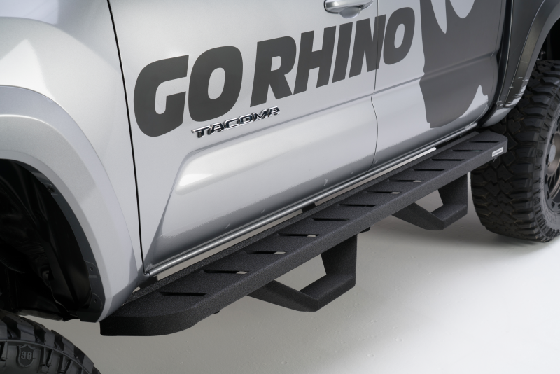 Go Rhino 6340428020T RB10 Running Boards & 2 Pairs of Drop Steps For Chevy NEW
