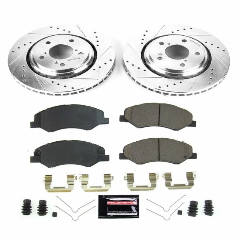 Power Stop K7670 Z23 Evolution Brake Kit Front NEW