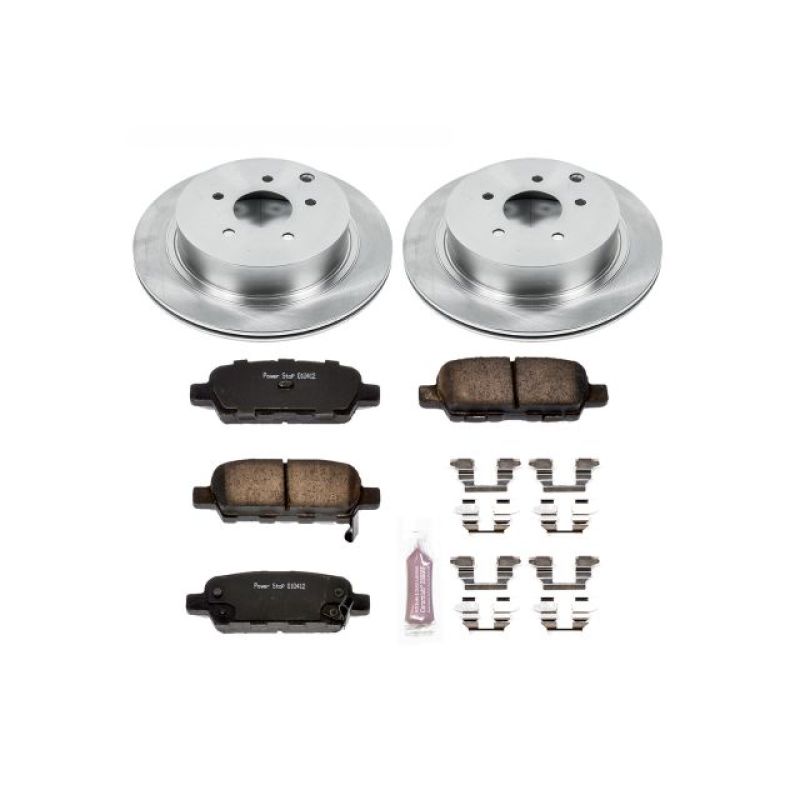 Power Stop KOE2427 Stock Low-Dust Ceramic Rear Brake Pad and Rotor Kit NEW