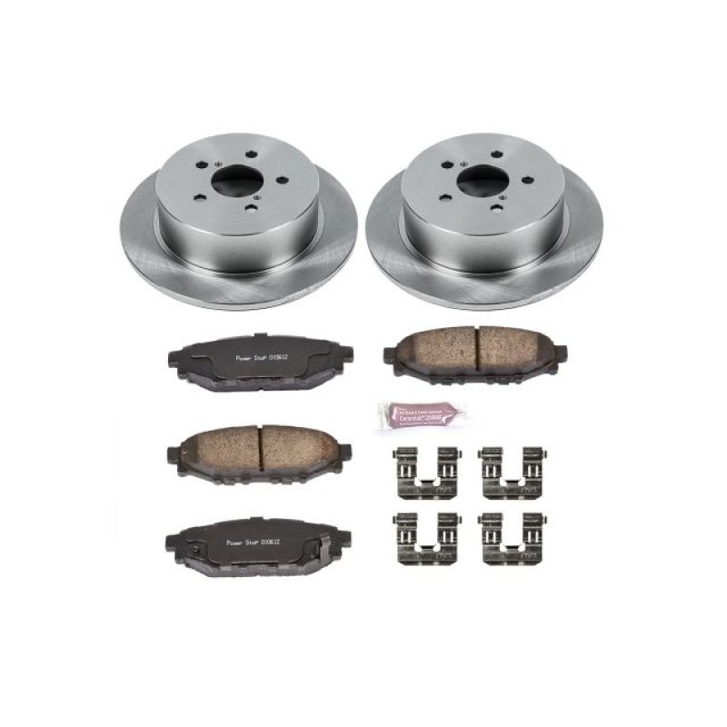 Power Stop KOE4632 Stock Low-Dust Ceramic Rear Brake Pad and Rotor Kit NEW