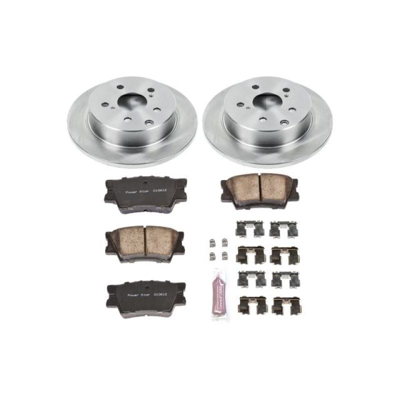 Power Stop KOE4671 Stock Low-Dust Ceramic Rear Brake Pad and Rotor Kit NEW