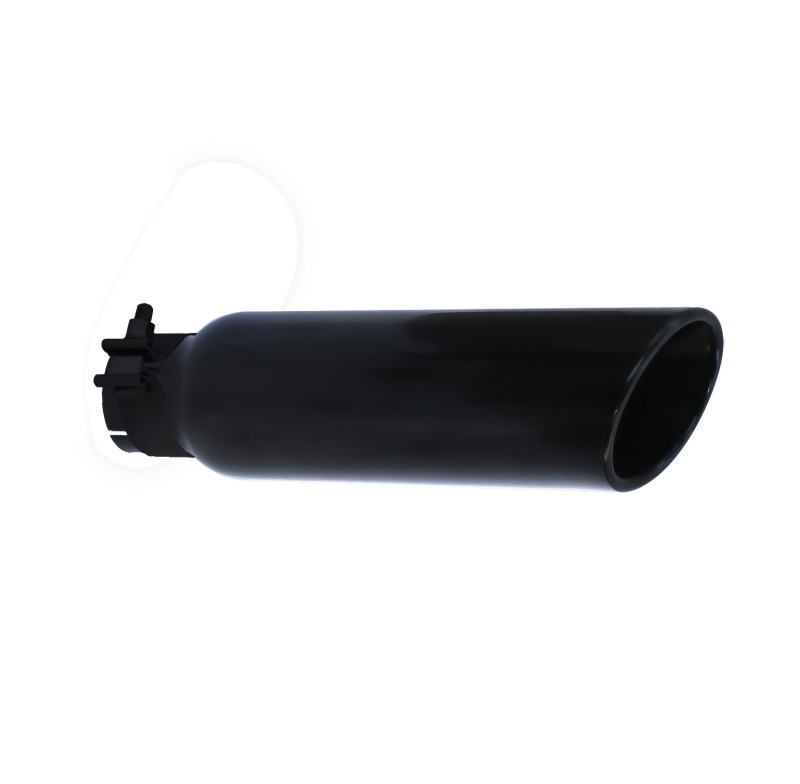 Go Rhino GRT234414B - Black PowderCoated Steel 2.75" Inlet 4" Outer Exhaust Tip