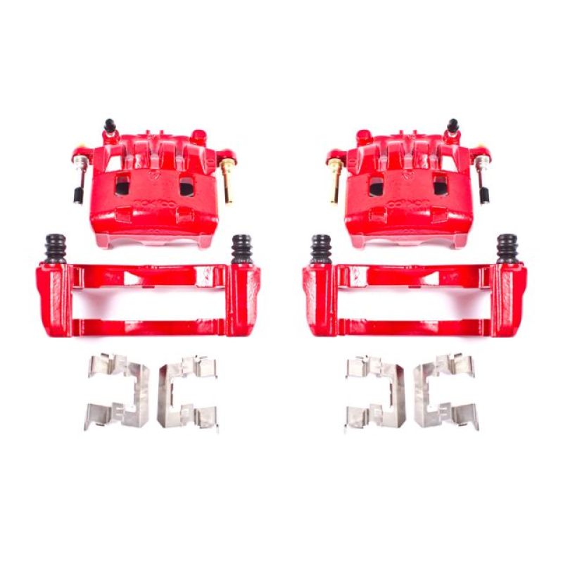 Power Stop S2682A Red Caliper Pair W/Brkt Front NEW