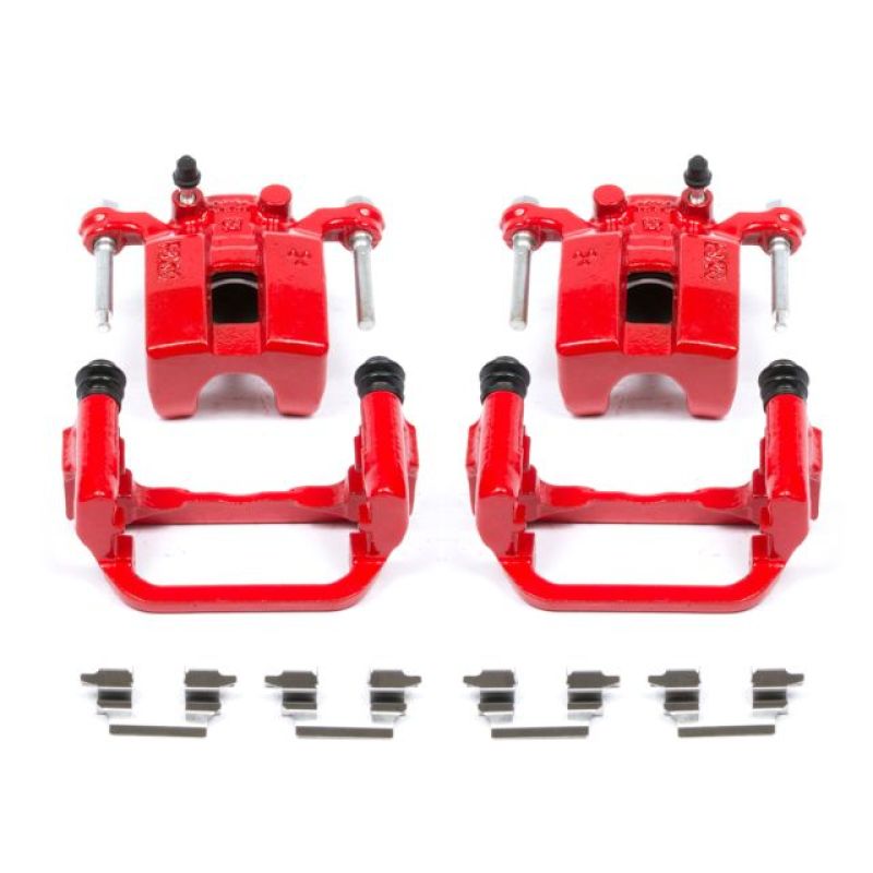 Power Stop S2792 Red Powder Coated Rear Driver Side Brake Caliper (Pair) NEW