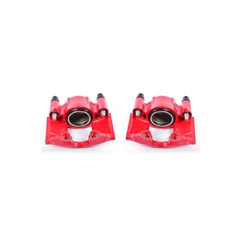 Powerstop S4299-Performance Brake Calipers Powder Coated Red-Front