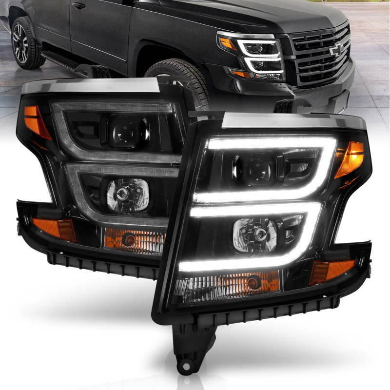 Anzo 111492 Projector Headlights For 15-20 Chevy Tahoe Suburban 15-20 NEW