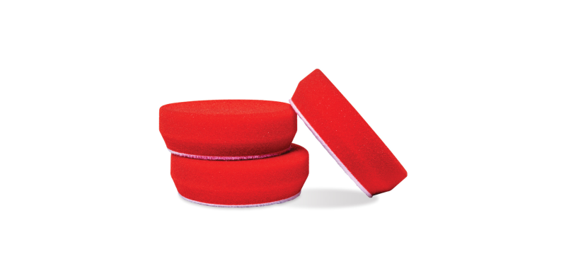 Griots Garage 3in Red Waxing Pads (Set of 3) - 11263