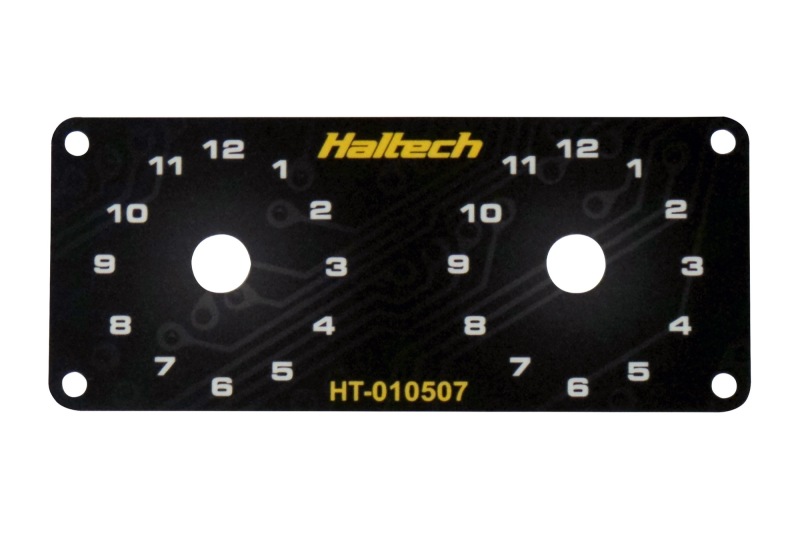 Haltech Dual Switch Panel w/Yellow Knob - HT-010507