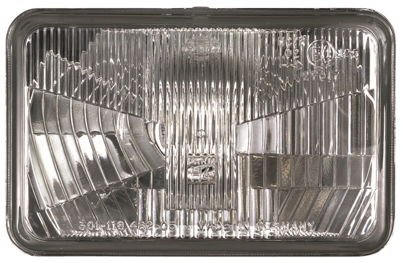 Hella 003177862 Vision Plus Headlight - Clear; Chrome; 4 x 6-1/2" Headlamp