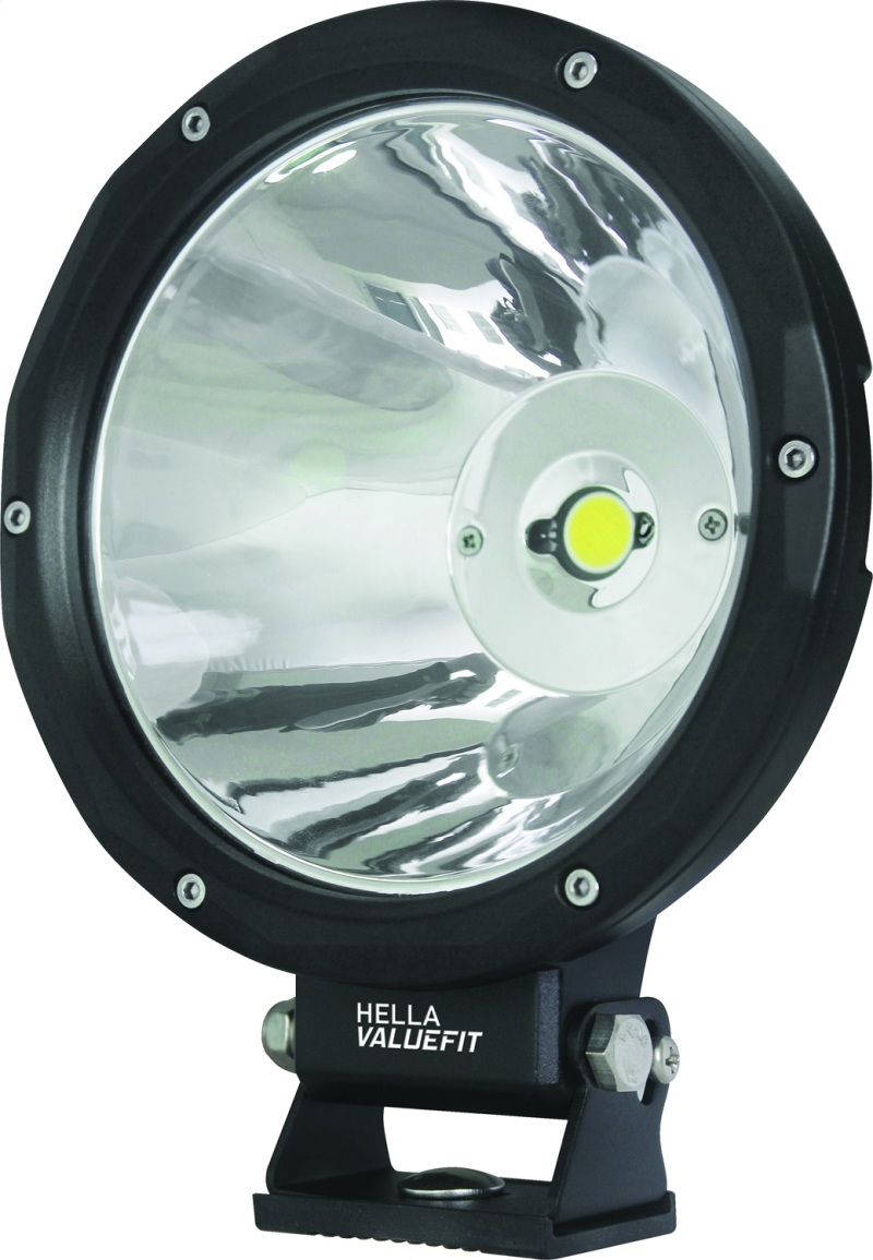 Hella 357200011 Spot LED Auxiliary Light; Clear Lens; Black Aluminum Housing