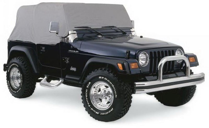 RAMPAGE 1261 -Gray Custom Cab Covers Top fits 76-06 Jeep Wrangler*Non Unlimited*