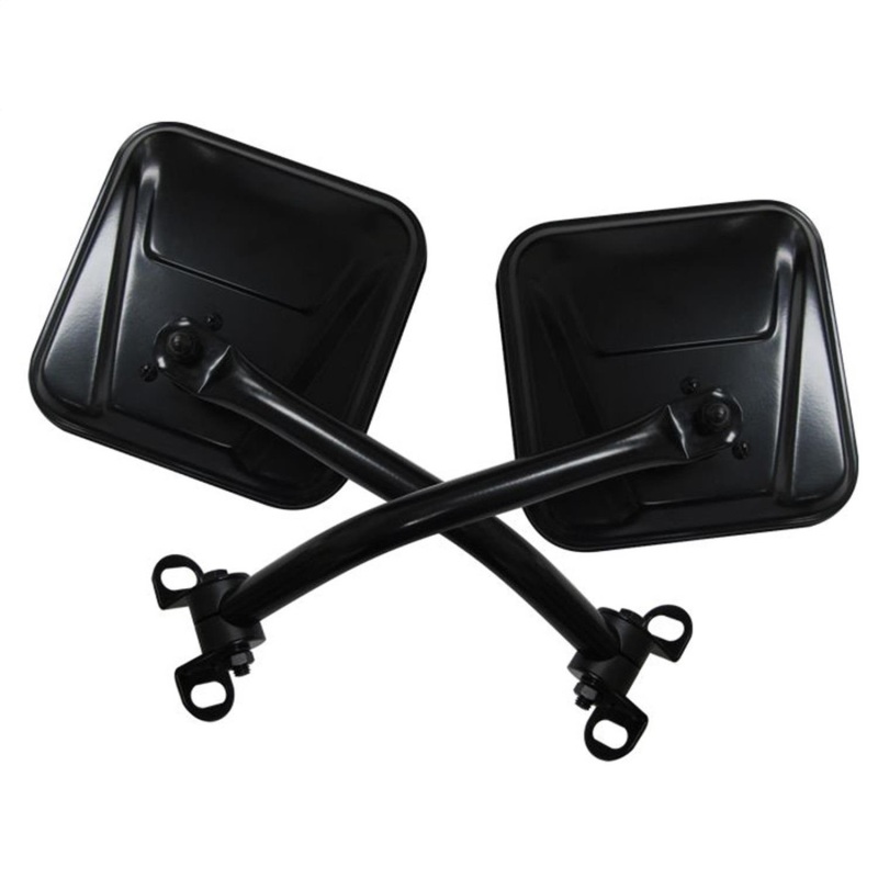 Rampage 7618 Side Mirror Kit Fits 76-95 CJ5 CJ7 Wrangler (YJ)