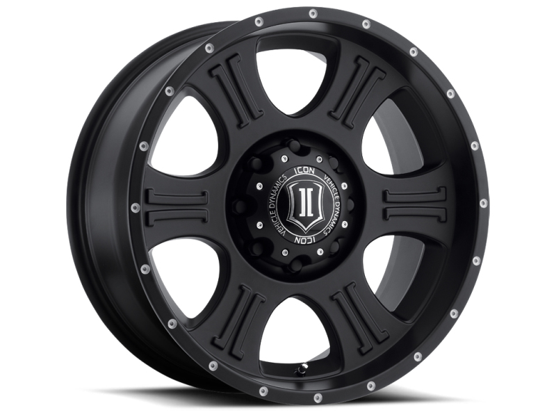 Icon Vehicle Dynamics 1020908150SB Shield 20"x9" Wheel Rim - Satin Black