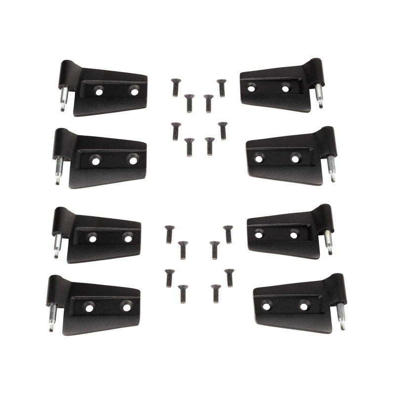Rugged Ridge 11202.32 Door Hinge Kit Black 8 Pieces NEW