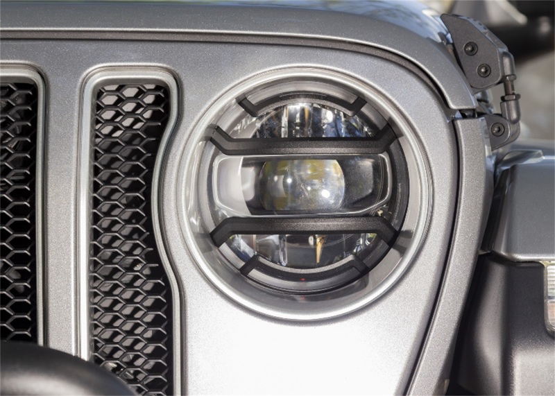Rugged Ridge 11230.21 Elite Headlight Guards; Black NEW