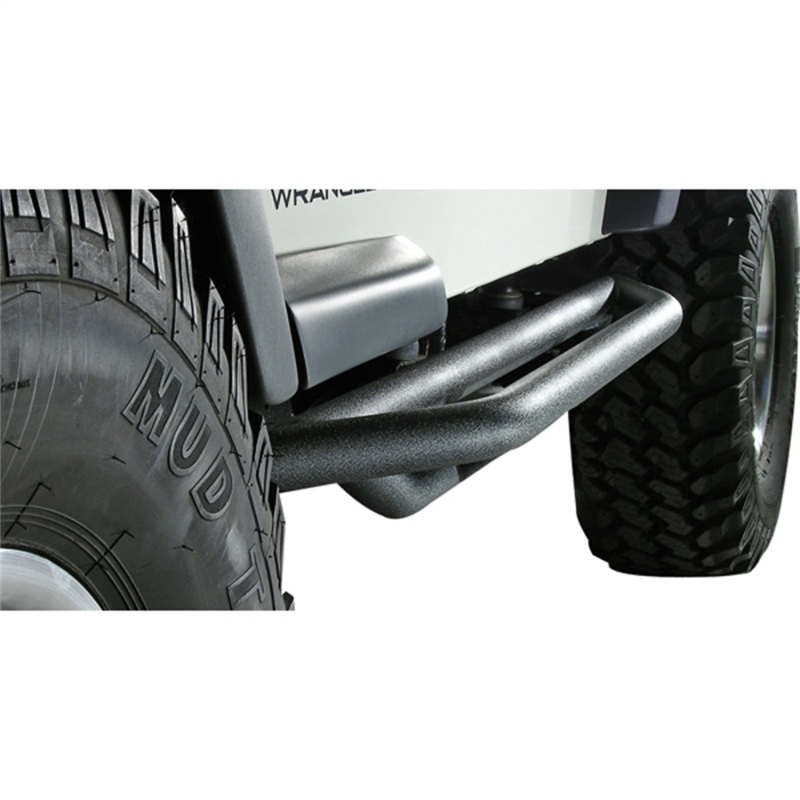 Rugged Ridge 11504.13 RRC Side Armor Textured Black Pair For 97-06 Jeep TJ NEW